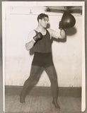 DEMPSEY, JACK ORIGINAL WIRE PHOTO (1923-TRAINING FOR FIRPO)