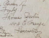 DEVLIN, TOMMY HAND WRITTEN & SIGNED LETTER (1934)