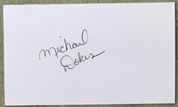 DOKES, MICHAEL SIGNED INDEX CARD