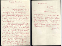 DUNDEE, ANGELO HAND WRITTEN LETTER (1964-PROPOSED WILLIE PASTRANO FIGHT)