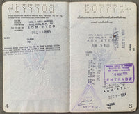 DUNDEE, ANGELO SIGNED PASSPORT (1961-1965 INCLUDING CLAy-COOPER I FIGHT)-JSA & DUNDEE FAMILY LOAS)