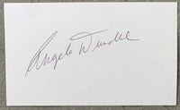 DUNDEE, ANGELO SIGNED INDEX CARD