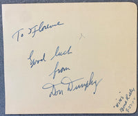 DUNPHY, DON SIGNED ALBUM PAGE (JSA AUTHENTICATION)