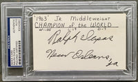 DUPAS, RALPH SIGNED INDEX CARD (PSA/DNA)