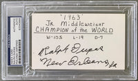 DUPAS, RALPH SIGNED INDEX CARD (PSA/DNA AUTHENTICATED)