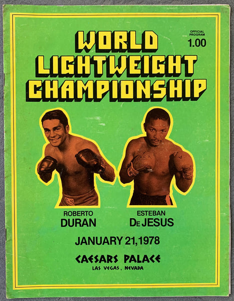 DURAN, ROBERTO-ESTEBAN DEJESUS III OFFICIAL PROGRAM