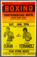 DURAN, ROBERTO-VILOMAR FERNANDEZ ON SITE POSTER (1977)