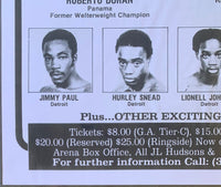 DURAN, ROBERTO-KIRKLAND LAING RARE ON SITE POSTER (1982)