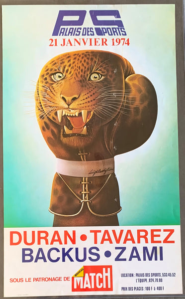 DURAN, ROBERTO-LEONARD TAVAREZ ON SITE POSTER (1974)