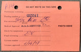 DURAN, ROBERTO SIGNED BOXER LICENSE APPLICATION (1978-PSA/DNA)