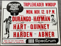 HART, EUGENE "CYCLONE"-AL QUINNEY ON SITE POSTER (1973)