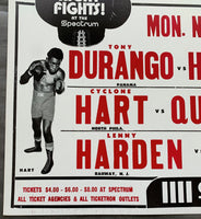 HART, EUGENE "CYCLONE"-AL QUINNEY ON SITE POSTER (1973)