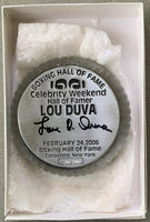 DUVA, LOU SIGNED BOXING HALL OF FAME PAPERWEIGHT