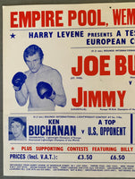 JIMMY ELLIS-JOE BUGNER ON SITE POSTER (1974)