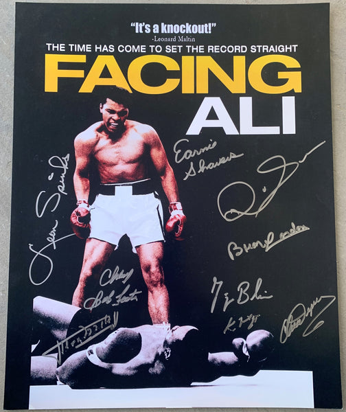 Ale Muhammad ALI, MUHAMMAD OPPONENT SIGNED FACING ALI PHOTO POSTER (SIGNED by 9-ALE ...