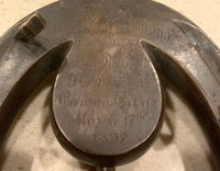 FITZSIMMONS, ROBERT SOUVENIR HORSESHOE (1897)