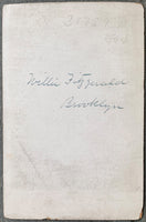 FITZGERALD, WILLIE CABINET CARD