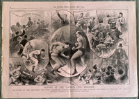 FITZSIMMONS, ROBERT-JAMES J. CORBETT ORIGINAL POLICE GAZETTE (1897)