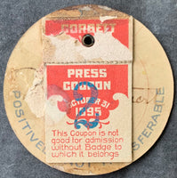 FITZSIMMONS, ROBERT-JAMES J. CORBETT PRESS PASS & COUPON (1897)