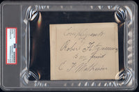 FITZSIMMONS, ROBERT INK SIGNATURE (AUTHENTICATED BY PSA/DNA)