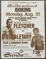 FLETCHER, FRANK "THE ANIMAL"-ERNIE SINGLETARY ON SITE POSTER (1981)