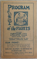 FLOWERS, TIGER-CHUCK WIGGINS OFFICIAL PROGRAM (1927)