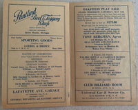 FLOWERS, TIGER-CHUCK WIGGINS OFFICIAL PROGRAM (1927)
