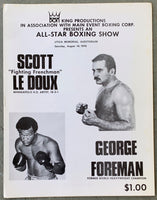 FOREMAN, GEORGE-SCOTT LEDOUX OFFICIAL PROGRAM (1976)