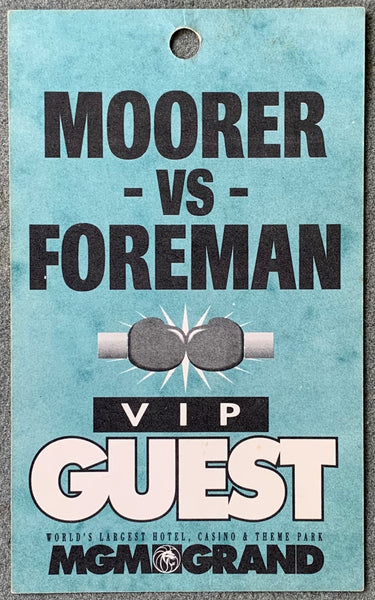 FOREMAN, GEORGE-MICHAEL MOORER VIP GUEST PASS (1994)