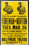 FOREMAN, GEORGE-KEN NORTON CLOSED CIRCUIT POSTER (1974)