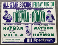FOREMAN, GEORGE-JOE "KING" ROMAN CLOSED CIRCUIT POSTER (1973)