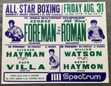 FOREMAN, GEORGE-JOE "KING" ROMAN CLOSED CIRCUIT POSTER (1973)