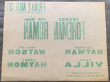 FOREMAN, GEORGE-JOE "KING" ROMAN CLOSED CIRCUIT POSTER (1973)