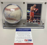 FOREMAN, GEORGE SIGNED BASEBALL (PSA/DNA AUTHENTICATED)