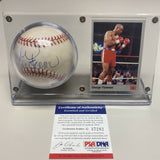 FOREMAN, GEORGE SIGNED BASEBALL (PSA/DNA AUTHENTICATED)