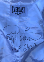 FOREMAN, GEORGE SIGNED BOXING ROBE (BECKETT AUTHENTICATED)