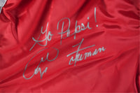 FOREMAN, GEORGE SIGNED BOXING TRUNKS