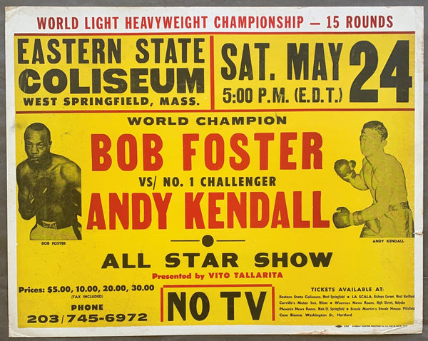 FOSTER, BOB-ANDY KENDALL ON SITE POSTER (1969)
