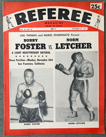 FOSTER, BOB-NORMAN LETCHER OFFICIAL PROGRAM (1964)