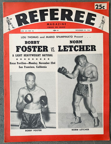 FOSTER, BOB-NORMAN LETCHER OFFICIAL PROGRAM (1964)