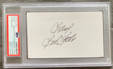 FOSTER, BOB SIGNED INDEX CARD (PSA/DNA)