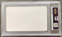 FOSTER, BOB SIGNED INDEX CARD (PSA/DNA)