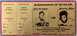 FRAZIER, JOE-JIMMY ELLIS II ON SITE FULL TICKET (1975-PSA/DNA EX 5)