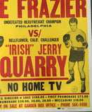 FRAZIER, JOE-JERRY QUARRY I ON SITE POSTER (1969-RARE ONE SHEET SIZE)