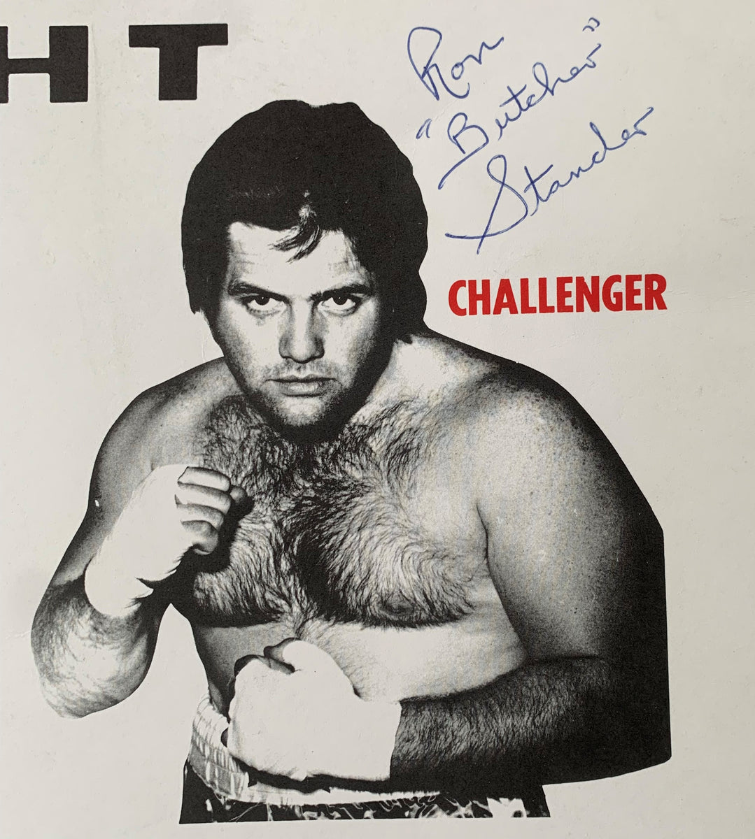 FRAZIER, JOE-RON STANDER ON SITE POSTER (1972-SIGNED BY STANDER) – JO ...
