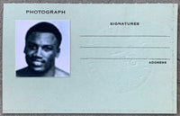 FRAZIER, JOE MICHIGAN BOXING LICENSE (1971-AS WORLD HEAVYWEIGHT CHAMPION)