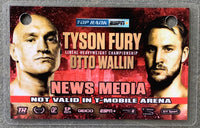 FURY, TYSON-OTTO WALLIN NEWS MEDIA CREDENTIAL (2019)