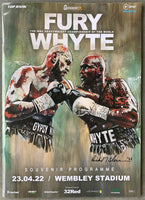 FURY, TYSON-DILLAN WHYTE OFFICIAL PROGRAM (2022)