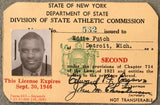 FUTCH, EDDIE SECOND'S BOXING LICENSE (1946)