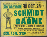 GAGNE, VERNE-HANS SCHMIDT ON SITE POSTER (1952)